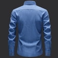 thumbnail image 4 of Men Solid Color Long Sleeve Button Down Shirt Casual Turn Down Collar Top Fashion Lightweight Soft Fabric Daily Business Work Outdoor Sport Wear Shirts Polos For Men, 4 of 5