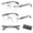 2pcs, variant on 2026 Elegant Rimless Reading Glasses , Frameless High-Definition Glasses With Clear Lenses Diamond-Cut Edges Fashion Metal Temple