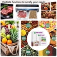 thumbnail image 2 of 300 Counts Vacuum Freezer Sealer Bags for Food Saver,8"x12"+7"x10"+6"x8" Mixed Sizes&iuml;&frac14;BPA Free, Heavy Duty Commercial Grade,Sous, 2 of 9
