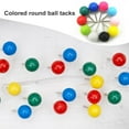 thumbnail image 2 of Musbetu 100Pcs Multi-Color Map Push Pins Round Head with Stainless Point Multi-Color Thumbnail Design Map Push Pins, 2 of 7