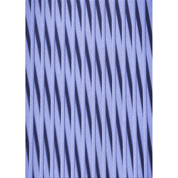 Ahgly Company Machine Washable Indoor Rectangle Transitional Jeans Blue Area Rugs, 8' x 12'