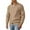 F68-Khaki, variant on FYDUU Men's Cardigan Sweater Mens Autumn Winter Casual Style Double Zipper Cardigans Stand Collar Sweater Coat Jacket Stylish Work Sweaters