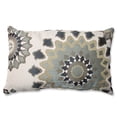 thumbnail image 1 of Pillow Perfect 560021 Perfect Marais Rectangular Throw Pillow,Blue, 1 of 4