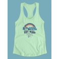 thumbnail image 3 of Be Positive Live Well Racerback Tank Women -Image by Shutterstock, Female Medium, 3 of 4