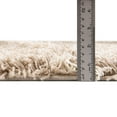 thumbnail image 2 of Unique Loom Moroccan Trellis Shag Collection Area Rug - Meknes (7' 10" x 10' Oval Light Brown/Ivory), 2 of 6