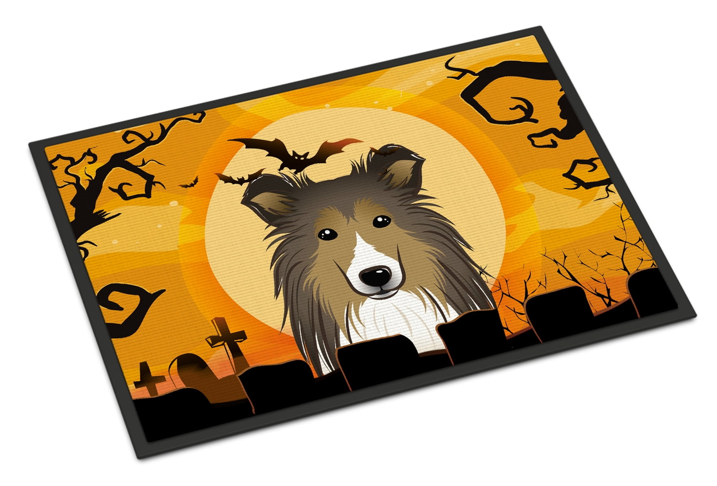 Carolines Treasures Sheltie Spring Doormat 24 x 36 Multicolor