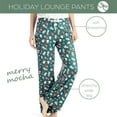thumbnail image 2 of Hello Mello Holiday Lounge Soft Pants Pajama Bottoms, Merry Mocha Small/Medium (Women's), 2 of 6