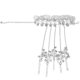 thumbnail image 2 of Creative Bangle with Bell Fringe for Decor Silver Zinc Alloy One Size Fits All, 2 of 5