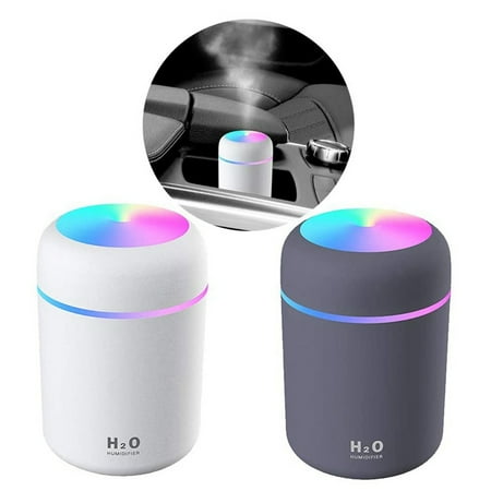 

2PCS Humidifier USB Powered Humidifier 300Ml Essential Oil Diffusers Diffuser Office Spa Auto
