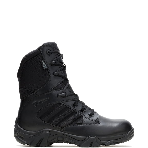 Bates Men's GX-8 8" Waterproof Side Zip Work Boot 2268DG, Black, Extra Wide 14