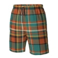 thumbnail image 4 of Logiee colorful plaid Print Mens Swim Trunks Quick Dry Board Shorts,Breathable Hawaii Beach Shorts Swimwear Bathing Suits-XX-Large, 4 of 6