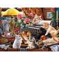 thumbnail image 1 of Rompecabezas Ceaco Paws Gone Wild The Writer's Cats, 550 piezas, 1 of 1