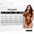 thumbnail image 2 of Rateoe Red Plaid Sunflower Printed Women Rash Guard Short Sleeve,Tummy control Swimsuit Surfing Swimsuit Bathing Suit Short-sleeved Onesie UPF 50+, 2 of 6