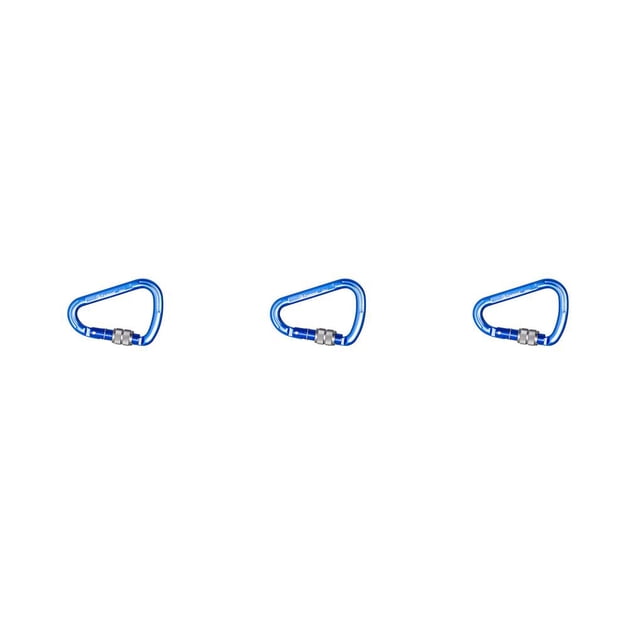 Decodeary Mousqueton Léger Résistant à l'Usure Technologie Avancée Large Application Surface Lisse Haute Résistance Caribeener Clips Bleu 3Set