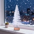 thumbnail image 6 of LmnLft Mini Christmas Tree, Artificial Mini Sisal Fiber Snow Frost Trees, Exquisite Desktop Miniature Pine Tree with Wooden Bases,Winter Snow Ornaments Tabletop Trees for Party Home Decor, 6 of 6