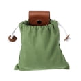 thumbnail image 2 of Bolsa de lona plegable con cordón para recolectar frutas, ideal para acampar y hacer senderismo. verde, 2 of 8