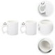 thumbnail image 3 of KAKOWELY 2 tazas de fútbol creativas para café, leche y bebidas, tazas blancas, 3 of 4