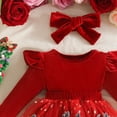 thumbnail image 5 of OJSFQUFP Baby Girl Outfit Christmas Man Romper Dress Cute Infant Xmas Winter Clothes, 5 of 7