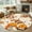 Beige Orange, variant on 4x6 Area Rugs, Blue Beige Farmhouse Non-Skid Rubber Backing Large Rectangle Rugs - Living Room Bedroom Home Office, Vintage Wooden Striped Indoor Floor Mat Carpets Washable Rug