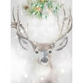 thumbnail image 2 of Butcher, Sarah 12x14 Gold Ornate Wood Framed with Double Matting Museum Art Print Titled - Festive Deer, 2 of 4