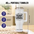 thumbnail image 2 of Bloom With Wonder Surrounded By Flowers, 40oz Tumbler, 2 of 7