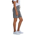 thumbnail image 4 of BUIGTTKLOP Bermuda Jean Shorts for Women Long Knee Length Drawstring High Waisted Stretch Denim Shorts, 4 of 6
