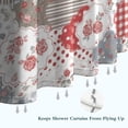 thumbnail image 6 of Pioneer Flower Floral Print Pattern Shower Curtain 72"x84", Bathroom Decorative Shower Curtain Set with 12 Hooks, Waterproof Washable, 6 of 6