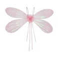 thumbnail image 4 of Alas de hada de libélula, disfraces suaves, accesorios para presentaciones en el escenario, festivales para niños Rosa, 4 of 8