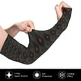 thumbnail image 3 of Lsque Red Poker Cooling Arm Sleeves for Men & Women -Compression Sleeves to Cover Arms for Working,Sun Sleeves for UV Protection,Breathable, Moisture-Wicking, 3 of 8