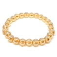 thumbnail image 2 of KATGI Fashion Semi Yellow Crystal Gemstone Birthstone Round Beaded Elastic Bracelet, 2 of 2