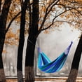 thumbnail image 3 of CRAFTHROU Hamac en Toile Rayé Bleu pour Lit Suspendu 260*80cm, 3 of 5