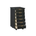 thumbnail image 3 of Craydon Six-Drawer Rolling Storage Cart, Black, 3 of 8