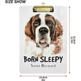 thumbnail image 3 of FMSHPON Saint Bernard Dog Watercolor Clipboard Hardboard Wood Nursing Clip Board and Pull for Standard A4 Letter 13x9 inches, 3 of 7