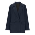 thumbnail image 4 of Women's Single Breasted Blazer Jackets Casual Dressy Open Front Long Sleeve Lapel Collar Business Work Office Jackets, 4 of 4