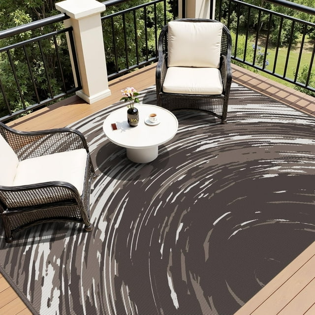 Outdoor Rug x ft Outdoor Carpet Patio RugsFashion Reversible Outdoor Plastic Straw Camping Rug Carpet for Patio Camping Rv Picnic Backyard Deck Balcony Beach Rug &