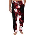thumbnail image 2 of GrmtClth Halloween Pajamas Pants for Men Gothic Pj Pants Witch Pumpkin Ghost Face Graphic Print Comfy Night Pants for 2026 Halloween with Pocket Dark Gray 3XL, 2 of 6