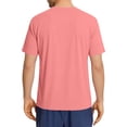 thumbnail image 5 of Domuza Mens Scrubs Classic Fit Mens Scrubs Top V-Neck Short Sleeve Nursing Uniform Shirt with Pockets Pink S, 5 of 5