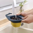 thumbnail image 4 of Baskets Clear Out Deal, Cute Design Drainage Basket Multifunctional Drainage Rack, Kitchen Garbage Drainage Basket (Basket Yellow, Green White, Orange White), Blue, 4 of 4