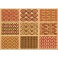 thumbnail image 1 of Ahgly Company Machine Washable Indoor Rectangle Transitional Orange Area Rugs, 8' x 12', 1 of 7