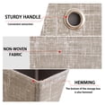 thumbnail image 6 of JHyouerji Foldable Open Lid Fabric Storage Box 11x11x11 Inch,Gray Large Drawer Style Breathable Clothes Organizer,Washable Space Saving Container for Bedroom Storage, 6 of 8