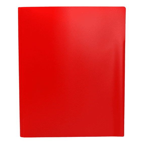 Acco Color Talk Pocket & Prong Plastic Folder: 9 in. x 11 in. (Red) 1 folder