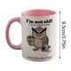 thumbnail image 4 of Taza de café de cerámica 11 oz/350 ml con diseño único, apta para microondas y lavavajillas, adecuada para café, té, chocolate caliente, regalo ideal para el hogar o la oficina., 4 of 7