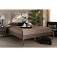 thumbnail image 3 of Baxton Studio Colette French Bohemian Ash Walnut Finished Wood King Size Platform Bed Frame, 3 of 20