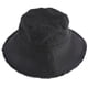thumbnail image 2 of Hombres Mujeres al aire libre ala ancha pescador sombrero de cubo moda borla gorra flexible (negro), 2 of 8