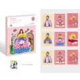 thumbnail image 1 of Libro de pintura de acuarela, libro de pegatinas de actividad preescolar, creatividad, vestido, pegatina de muñeca de princesa para mayores de 3 años Estilo E Macarena libro de pegatinas, 1 of 8