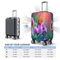 thumbnail image 4 of Balery Luggage Cover Wild flowers of clover and butterfly Print Suitcase Covers for Luggage Elastic Washable Suitcase Protector Fits 18-32 Inch Luggage-X-Large, 4 of 7