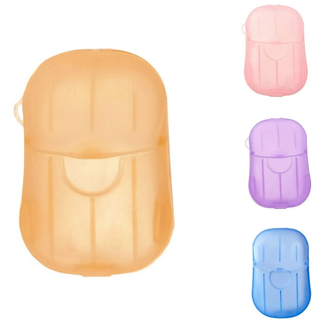 20pcs/Box Disposable Soap Paper Flakes Washing Cleaning Hand Bath Travel Scented Slice Sheets