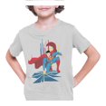 thumbnail image 3 of Playera Fan Army Superman Talla 8 pow manga corta gris, 3 of 4
