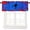 Blue Spider Web, variant on Kids ABC Alphabet Valance Curtains for Kids,Cute Animals Rod Pocket Short Window Treatments for Baby Room Boys Girls Bedroom Nursery Bathroom Kitchen,1 Panel,54" x 18"