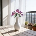 thumbnail image 2 of Artificial Pansy Bouquet European Style Flower Arrangement Home Decor For Living Room Dining Table Centerpiece, 2 of 5